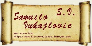 Samuilo Vukajlović vizit kartica